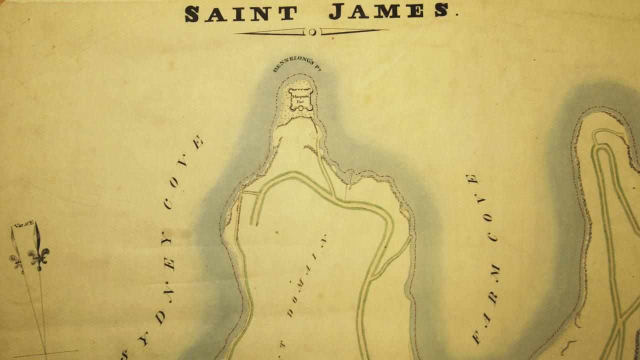 One of Thomas Mitchell's maps from 1835 (file image)
