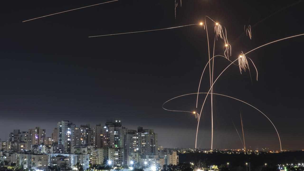 Israel's Iron Dome missile defence system in action