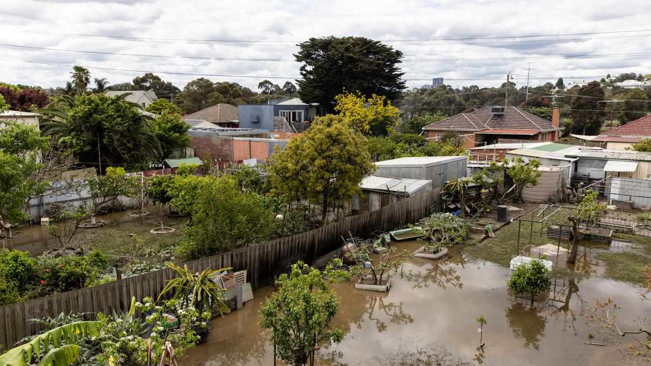 A file photo of flooding near the Maribyrnong River