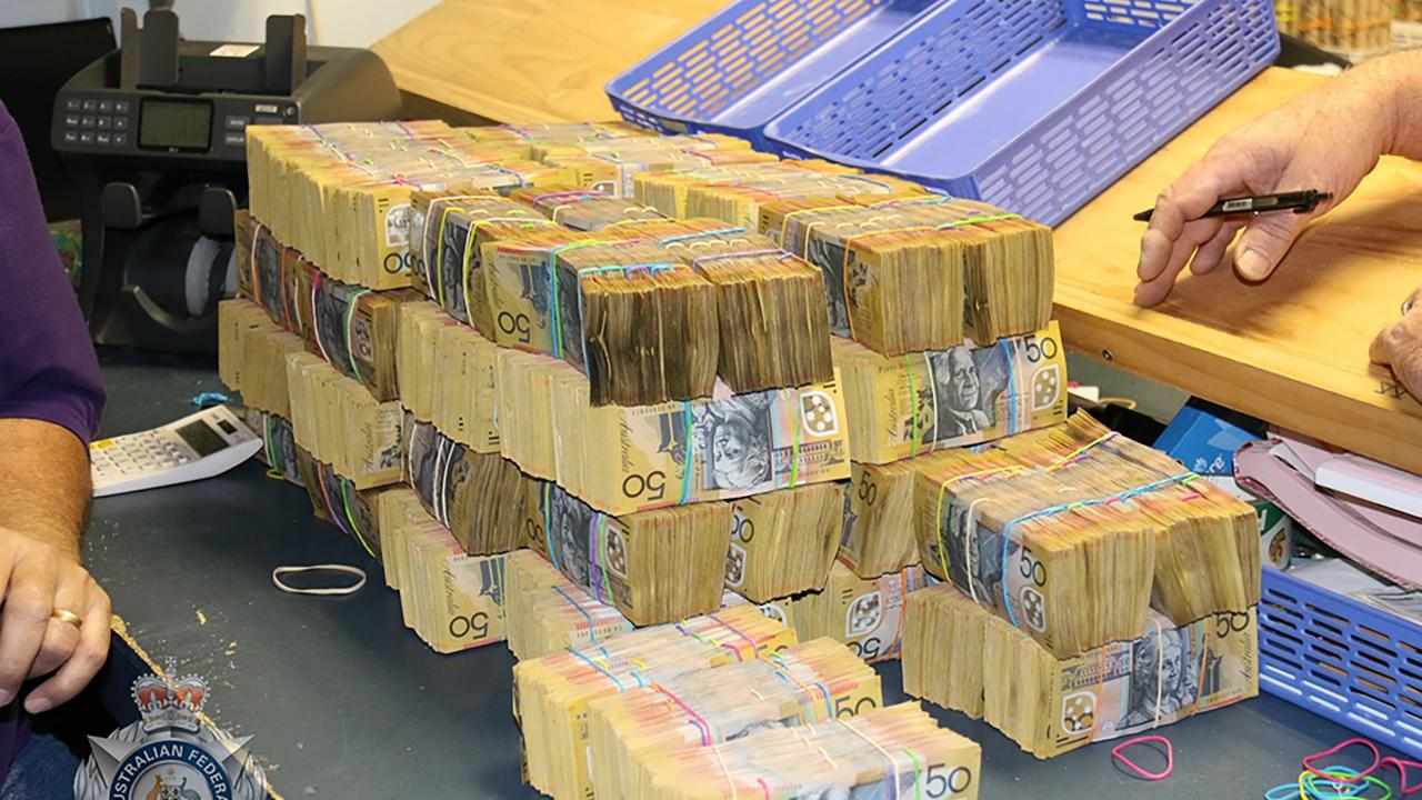 cash seized by the AFP