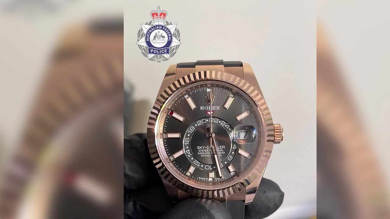 A Rolex watch seized by the AFP