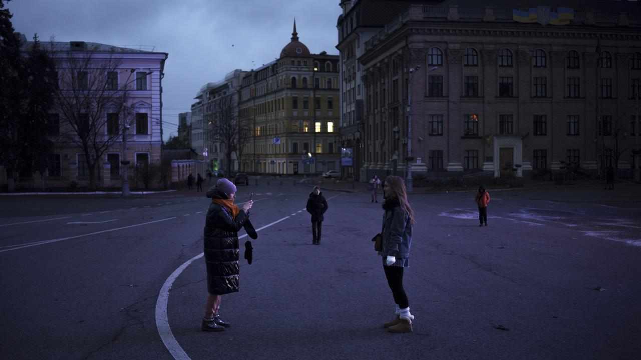 Pedestrians in Kyiv