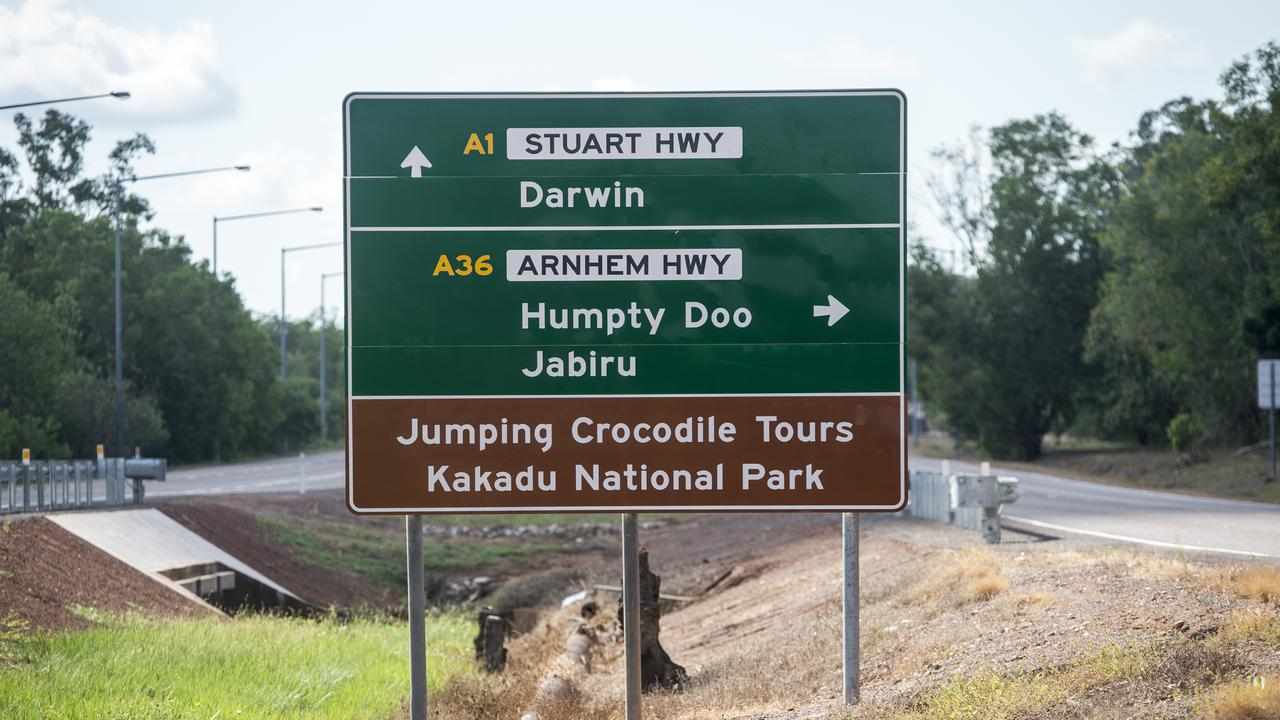 Stuart Highway sign south of Darwin (file image)