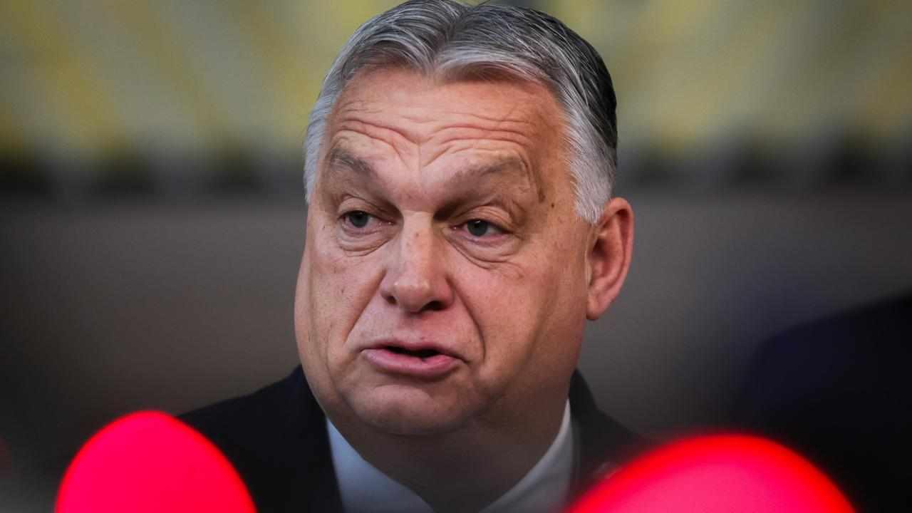 Hungary's Prime Minister Viktor Orban in Brussels