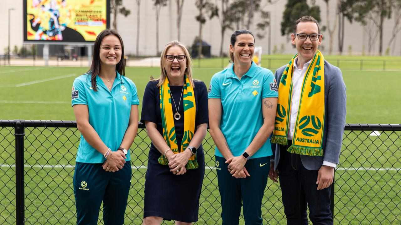Lydia Williams and others announce the Matildas' fixtures.