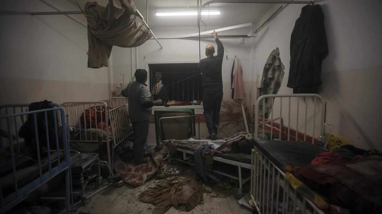 Patient wards at Nasser Hospital in Khan Younis, southern Gaza