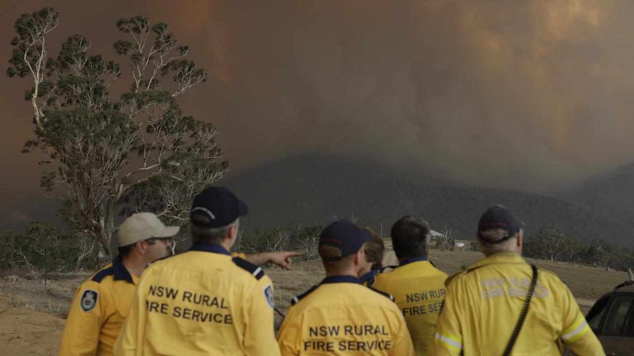NSW Rural Fire Service volunteers near Colinton in 2020.