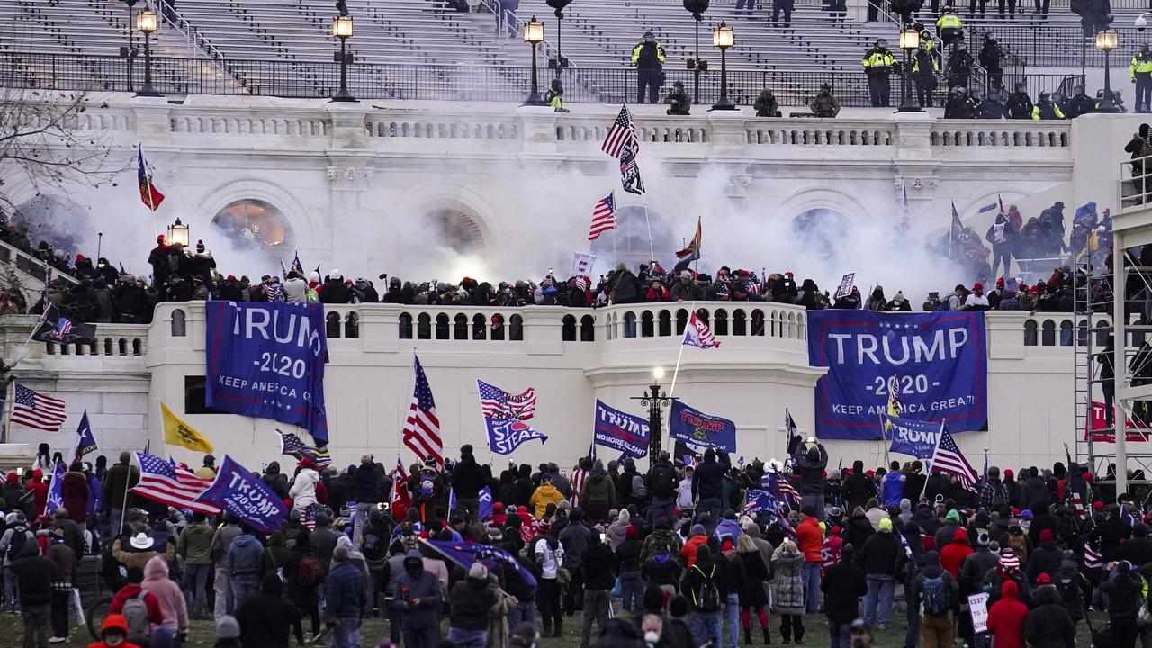 Violent protesters, loyal to Donald Trump, storm the Capitol in 2021