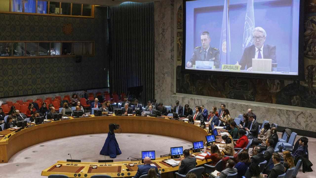 UN Security Council meeting on aid for Gaza