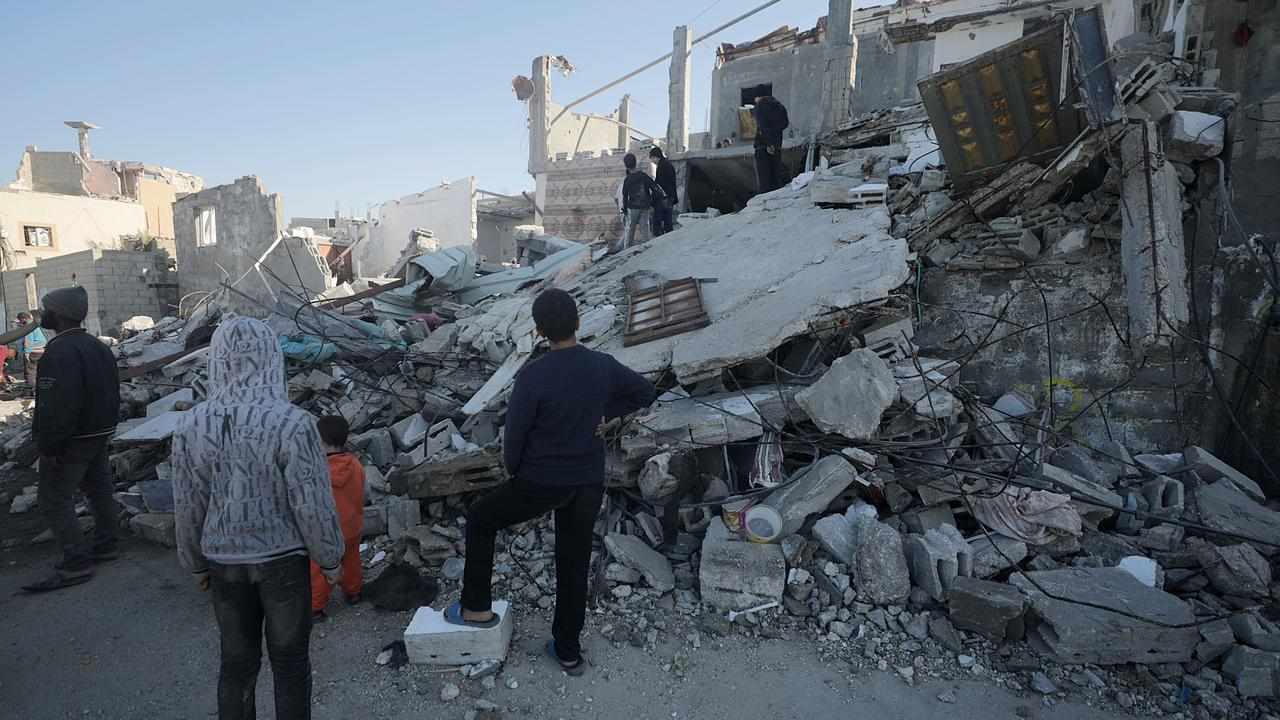 A destroyed house following an Israeli air strike in Gaza