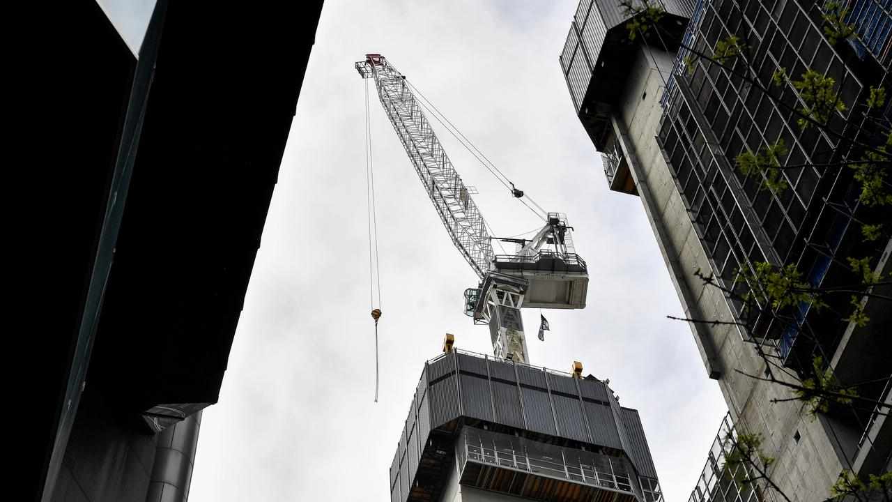 Construction crane in Sydney.