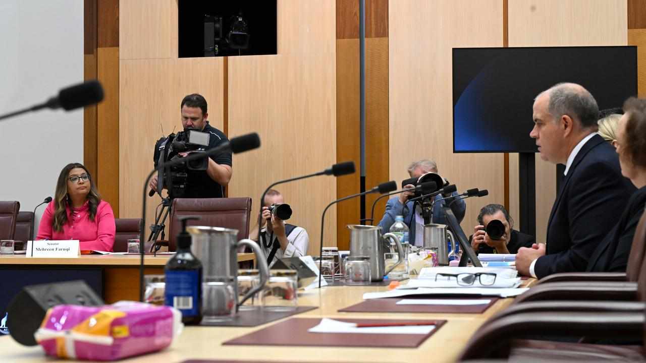 Senate estimates at Parliament House.