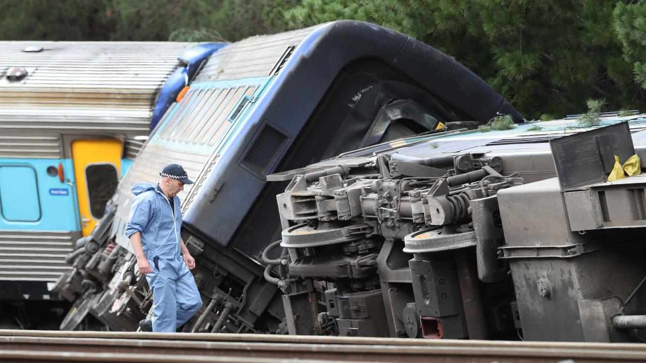 The scene of the XPT train derailment (file image)