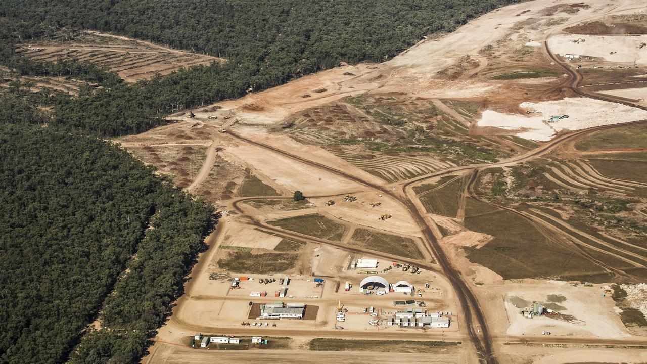 aerial photo of the Maules Creek coal mine