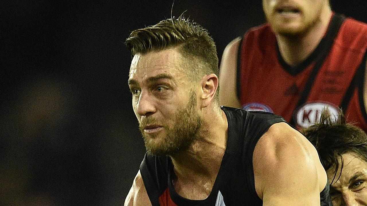 Sam Fisher in action for AFL club St Kilda Saints in 2016