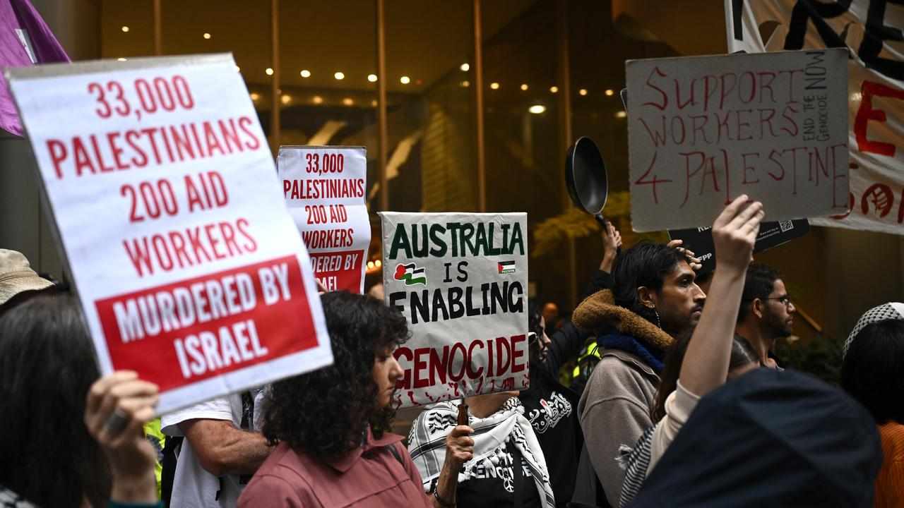 Protesters in Sydney 