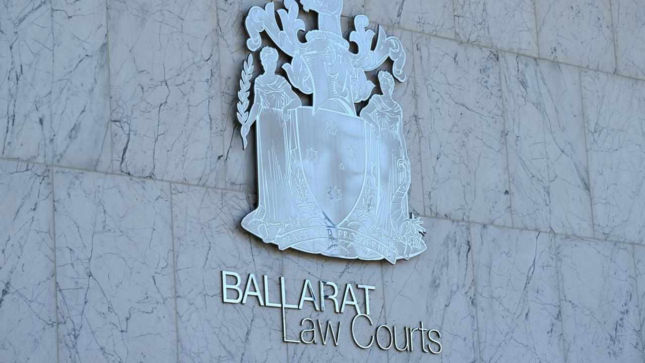 Signage for the Ballarat Law Courts (file image)