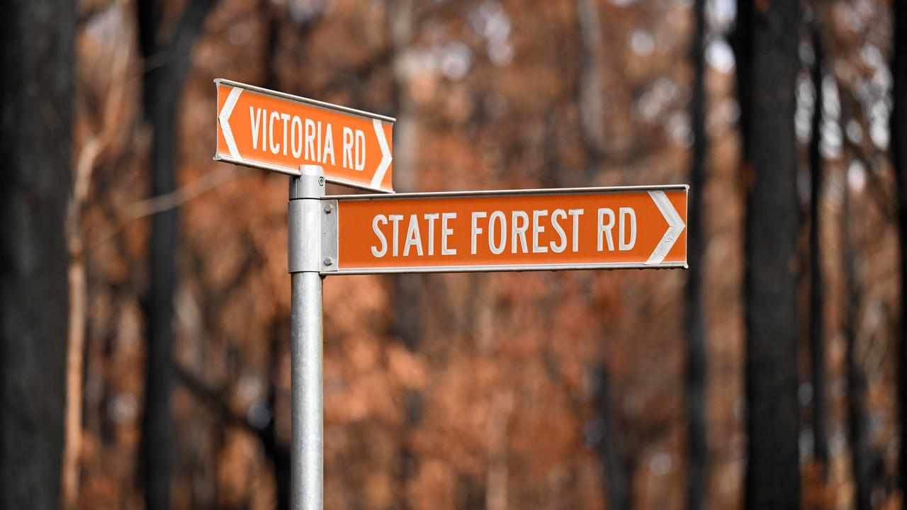 Signage for State Forest Road in Scarsdale