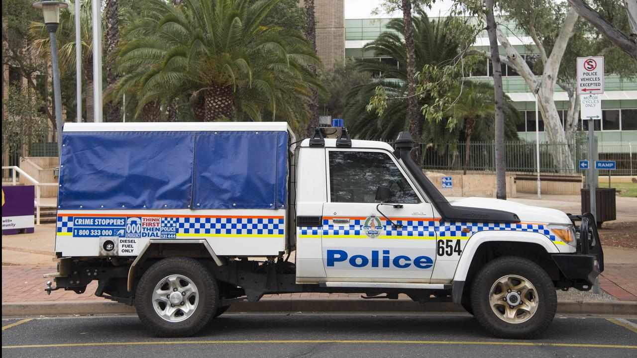 A police truck in Alice Springs.