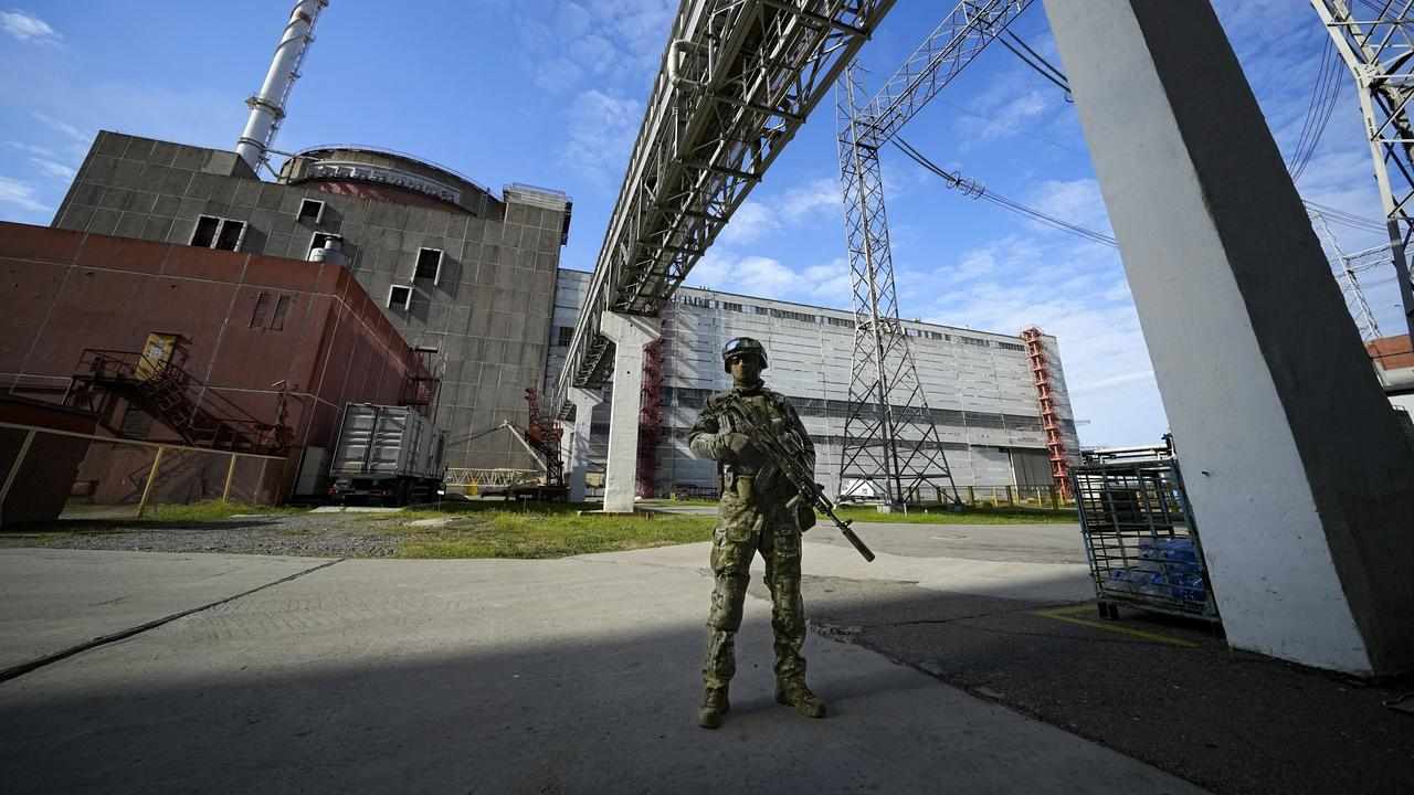 Russian soldier at Zaporizhzhia nuclear plant