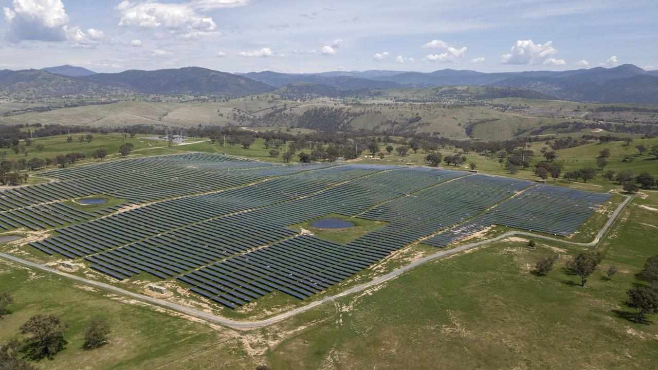 A solar farm south of Canberra.
