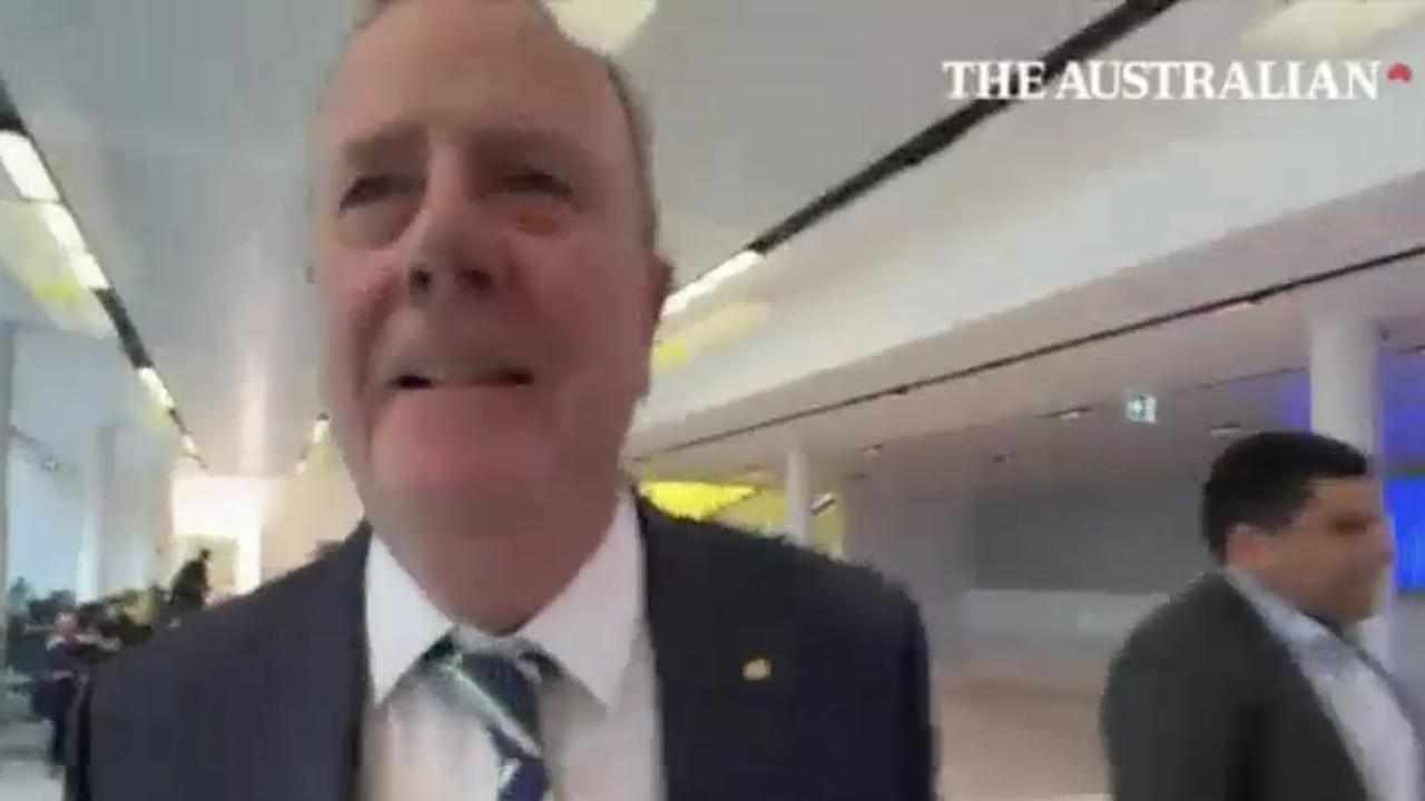 Screen grab of video showing Peter Costello