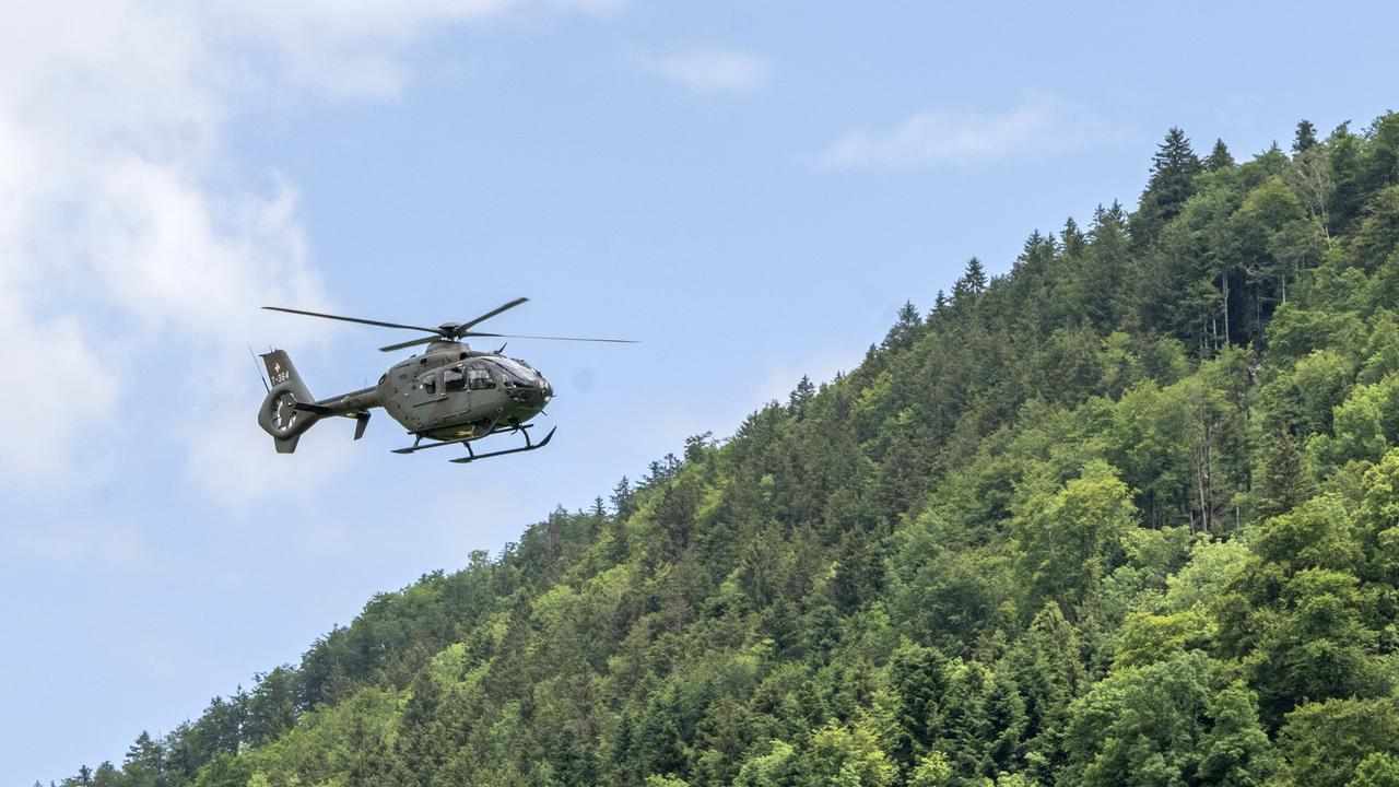 Swiss army helicopter
