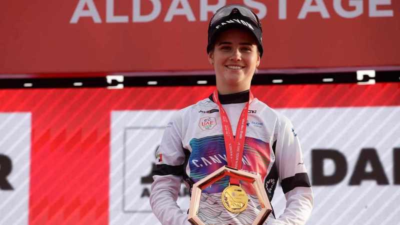 Young gun Bradbury leads bike rankings after UAE Tour