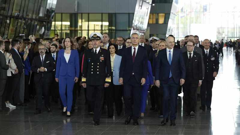 Ministers mark 75 years of NATO, agree on Ukraine aid