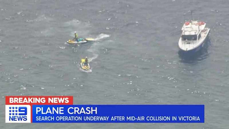 Men still missing but plane found after mid-air crash